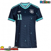 Camisa de Futebol Alemanha Nick Woltemade #11 Equipamento Secundário Mulheres Mundo 2026 Manga Curta